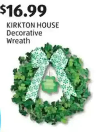 Aldi Kirkton house decorative wreath offer