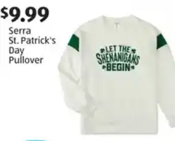 Aldi Serra St. Patrick's Day Pullover offer