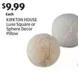 Aldi Kirkton house luxe square or sphere decor pillow offer