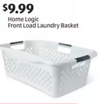 Aldi Home logic front load laundry basket offer