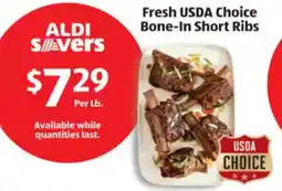 Aldi Fresh USDA Choice Bone-In Short Ribs offer