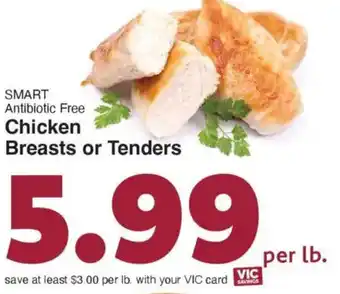 Harris Teeter Chicken Breasts or Tenders offer