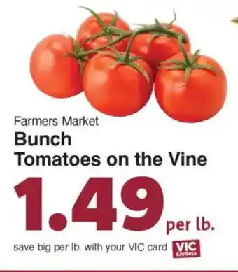 Harris Teeter Farmers Market Bunch Tomatoes on the Vine offer