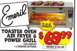 Ollie's EMERIL TOASTER OVEN AIR FRYER & POWER GRILL offer