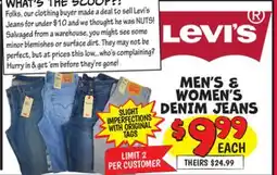 Ollie's LEVI'S MEN'S & WOMEN'S DENIM JEANS offer