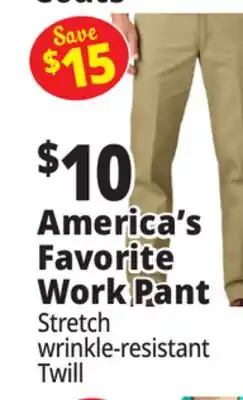 Ocean State Job Lot America's Favorite Work Pant offer