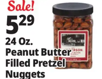 Ocean State Job Lot Herr's Peanut Butter Filled Pretzel Nuggets 24 oz offer