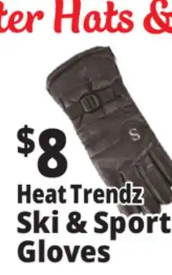 Ocean State Job Lot Heat Trendz Ski & Sport Gloves offer