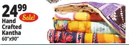 Ocean State Job Lot Handmade Kantha Quilt 60 x 90 offer