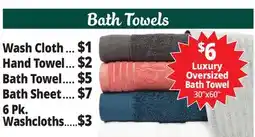 Ocean State Job Lot Bath Towels offer