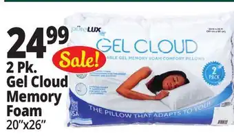 Ocean State Job Lot pureLUX Shapeable Gel Memory Foam Comfort Pillows 2-Count offer