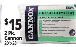 Ocean State Job Lot Cannon Cooling Knit Bed Pillows 2 Pack offer