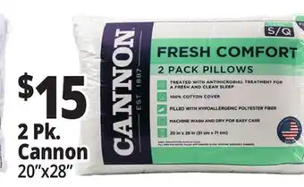 Ocean State Job Lot Cannon Cooling Knit Bed Pillows 2 Pack offer