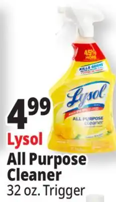 Ocean State Job Lot Lysol All Purpose Lemon Breeze Cleaner 32 oz offer