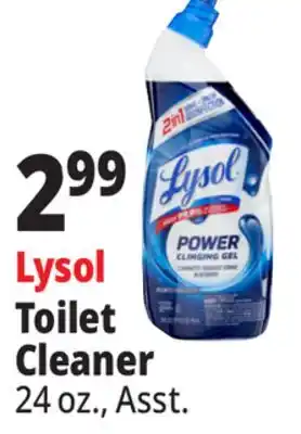 Ocean State Job Lot Lysol 2-In-1 Disinfecting Toilet Bowl + Brush Power Cleaning Gel 24 oz offer