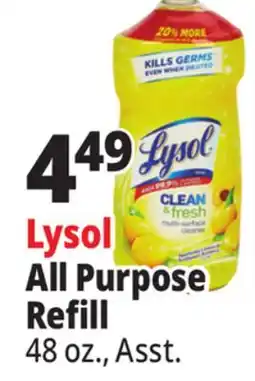 Ocean State Job Lot Lysol Clean & Fresh Multi-Surface Cleaner Sparkling Lemon & Sunflower Essence Scent 48 oz offer