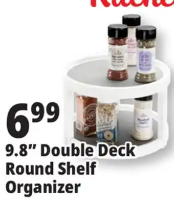 Ocean State Job Lot 9.8 Double Deck Round Shelf Organizer offer