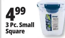 Ocean State Job Lot Dunya Lock & Fresh Square Food Storage Container Set 3 Piece offer