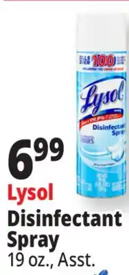 Ocean State Job Lot Lysol Crisp Linen Disinfectant Spray 19 oz offer