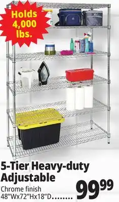 Ocean State Job Lot Method Storage Systems 6-Tier Heavy-Duty Adjustable Wire Shelving offer