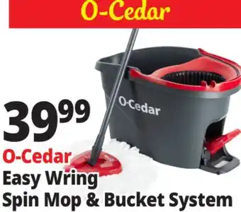 Ocean State Job Lot O-Cedar Microfiber Easywring Spin Mop & Bucket offer