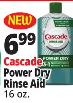 Ocean State Job Lot Cascade Rinse Aid 16 oz offer