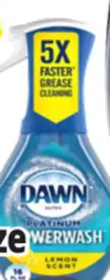 Ocean State Job Lot Dawn Platinum Plus Power wash Dish Spray 16 oz offer