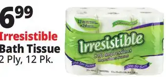 Ocean State Job Lot Irresistible Soft Impressions Bath Tissue 12 Count offer