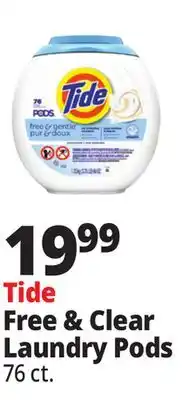 Ocean State Job Lot Tide Free & Clear Laundry Pods offer