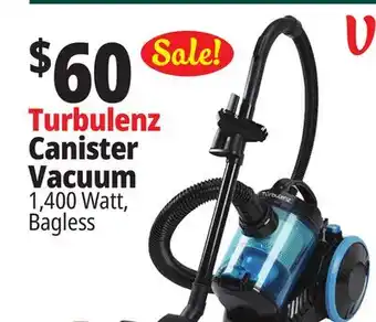 Ocean State Job Lot Turbulenz Dragonfly Bagless Canister Vacuum with Wheels offer