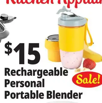 Ocean State Job Lot Rechargeable Personal Portable Blender offer