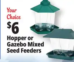 Ocean State Job Lot Hopper or Gazebo Mixed Seed Feeders offer