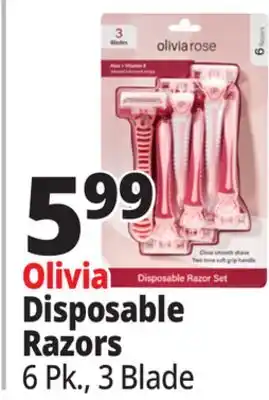 Ocean State Job Lot Olivia Disposable Razors offer