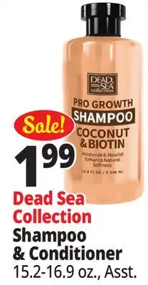 Ocean State Job Lot Dead Sea Collection Shampoo & Conditioner offer