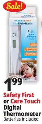 Ocean State Job Lot Safety First Digital Thermometer offer