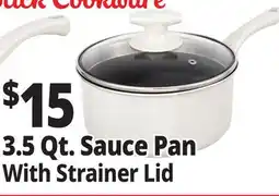 Ocean State Job Lot 3.5 Qt. Sauce Pan With Strainer Lid offer