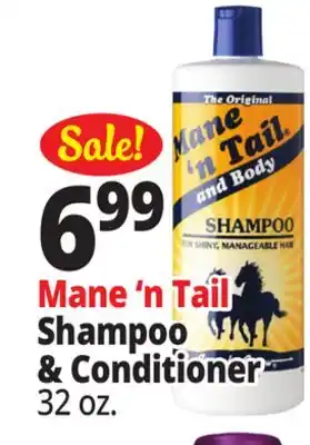 Ocean State Job Lot Mane 'n Tail Shampoo & Conditioner offer