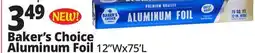 Ocean State Job Lot Baker's Choice Premium Quality Aluminum Foil 75 sq ft offer