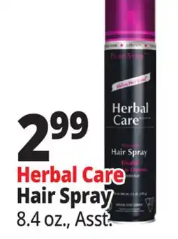 Ocean State Job Lot Herbal Care Hair Spray offer