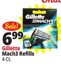 Ocean State Job Lot Gillette Mach3 Refills offer