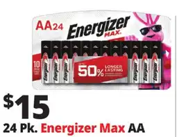 Ocean State Job Lot Energizer Max Alkaline AA Batteries 24-Pack offer