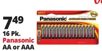 Ocean State Job Lot Panasonic AA Alkaline Plus Batteries 16-Count offer