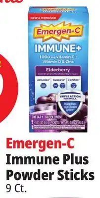 Ocean State Job Lot Emergen-C Immune Plus Powder Sticks offer