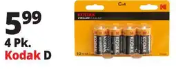 Ocean State Job Lot 4 Pk. Kodak D Batteries offer