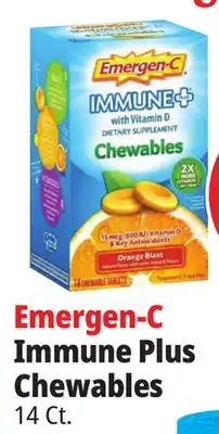 Ocean State Job Lot Emergen-C Immune Plus Chewables offer