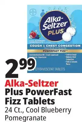 Ocean State Job Lot Alka-Seltzer Plus PowerFast Fizz Tablets offer