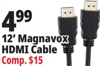 Ocean State Job Lot 12' Magnavox HDMI Cable offer