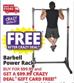 Ocean State Job Lot papababe Barbell Power Rack with 800 lb Weight Capacity offer