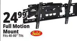 Ocean State Job Lot TechBunch Full Motion Universal Wall Mount for Flat TVs 40 - 80 offer