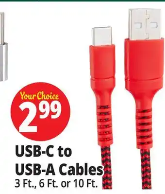 Ocean State Job Lot TechBunch USB Type-C Charging Cable 3' offer